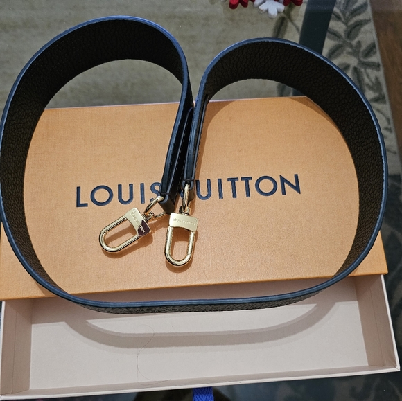 NEW LOUIS VUITTON Damier Ebene Taurillon Jersey strap - Picture 4 of 7